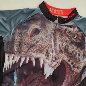 Jurassic Park Dinosaur short sleeve full zip cycling shirt‎ mens size 2XL